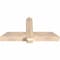 Ekena Millwork Eugene Smooth Timber Gable Bracket, Douglas Fir, 48"W x 24"H x 5 1/2"D x 5 1/2"F, 12/12 Pitch GBW048X24X0606EUG00SDF - alternate 2